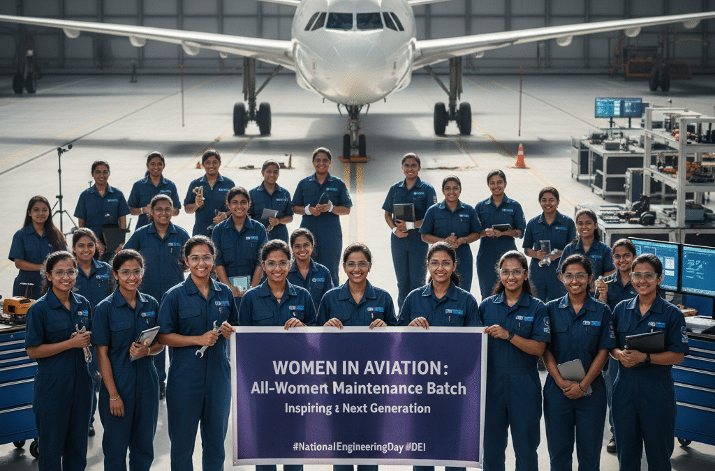 Women in Aviation: IndiGo’s All-Women Aircraft Maintenance Engineering Batch Inspires the Next Generation